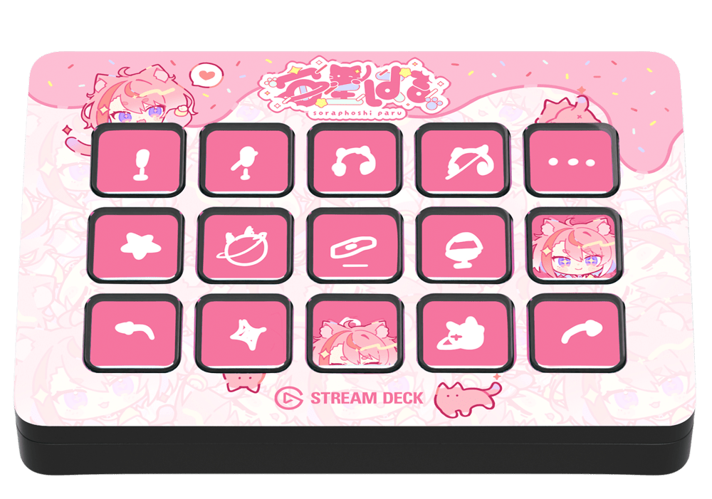 elgato stream deck MK.2 宙星ぱる コラボモデル Soraphoshi Paru Icon and Wallpaper Pack | Elgato